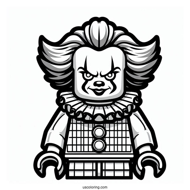 Lego Pennywise Coloring Sheet For Kids