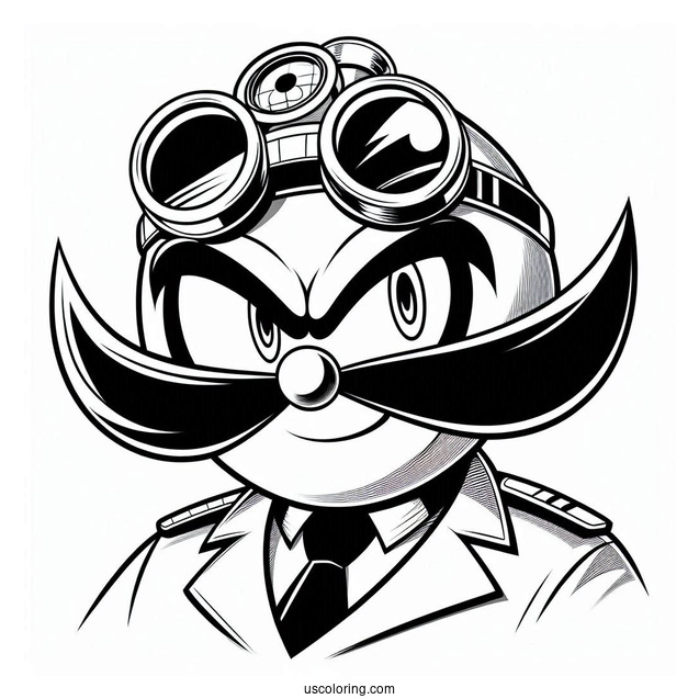 Doctor Ivo _Eggman_ Robotnik Coloring Page