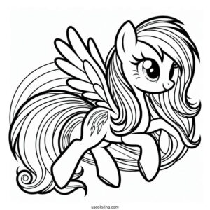 Adult Rainbow Dash Coloring Page