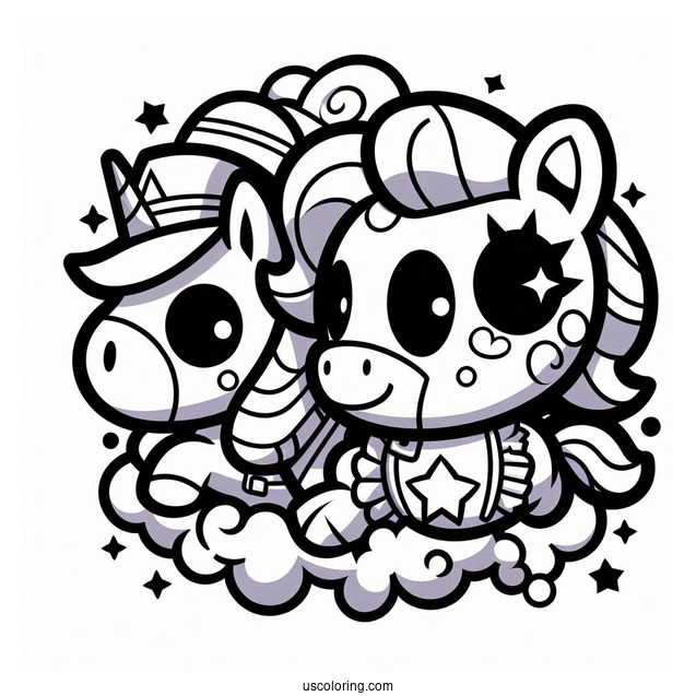Colt, Shelly, And Poco Brawl Stars Coloring Page