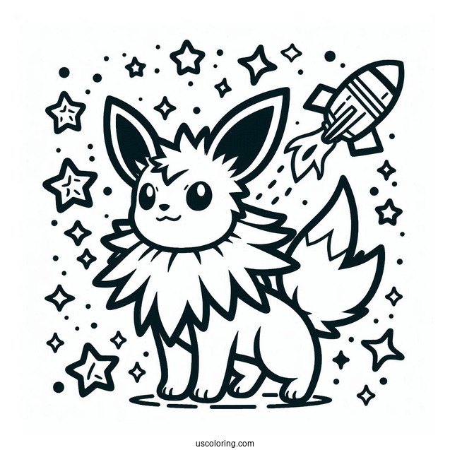 Jolteon Coloring Page Pin Missile Pokemon Card
