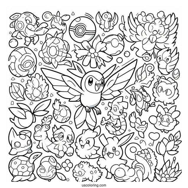 Outline Of Pokedex Coloring In