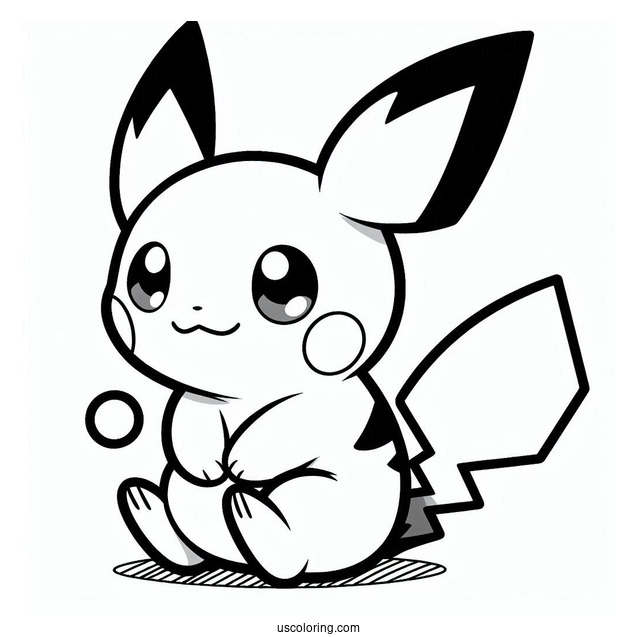 Charmander With Pichu Coloring Page