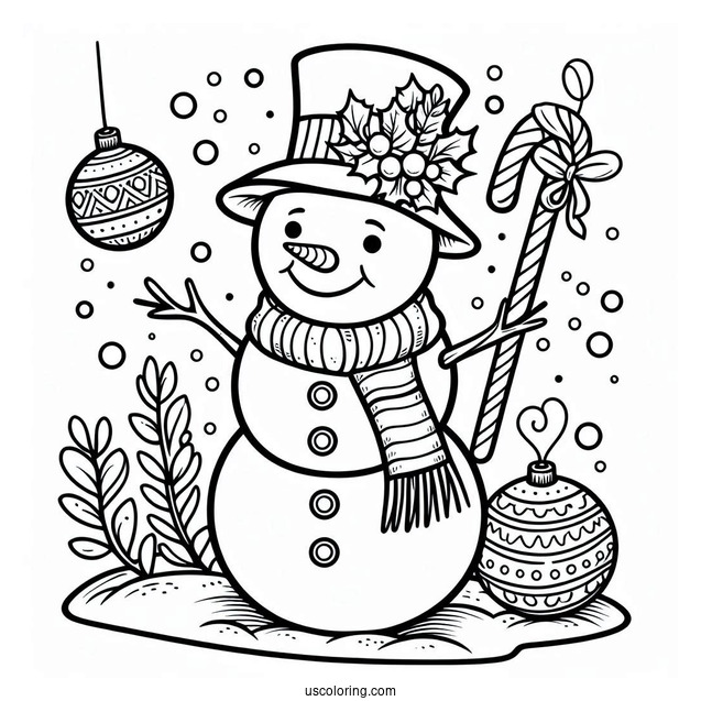 Frosty The Snowman Coloring Page