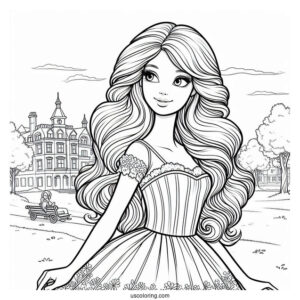 Barbie Walking At The Park