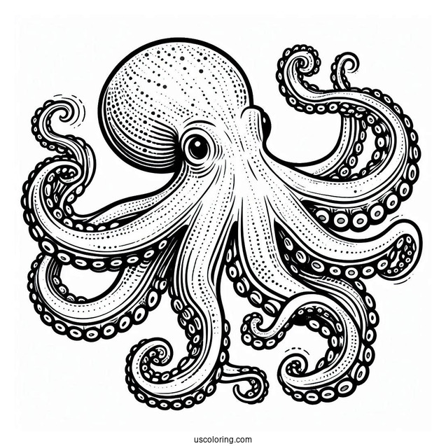Macroctopus Coloring Page