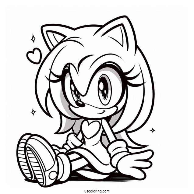 Sonia the Hedgehog Coloring Sheet
