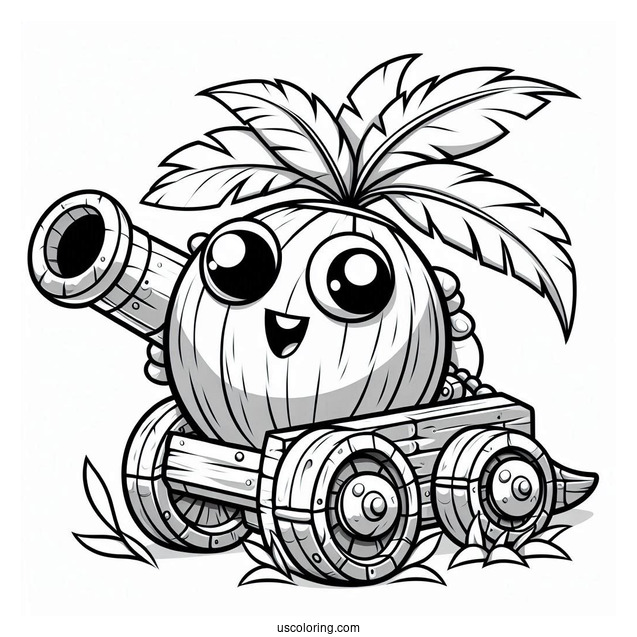 Coconut Cannon To Color