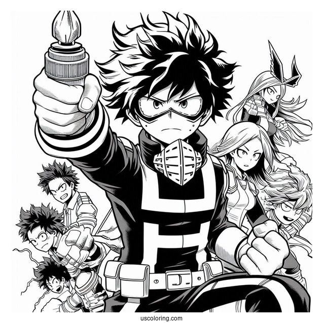 My Hero Academia Coloring Page The Movie Poster
