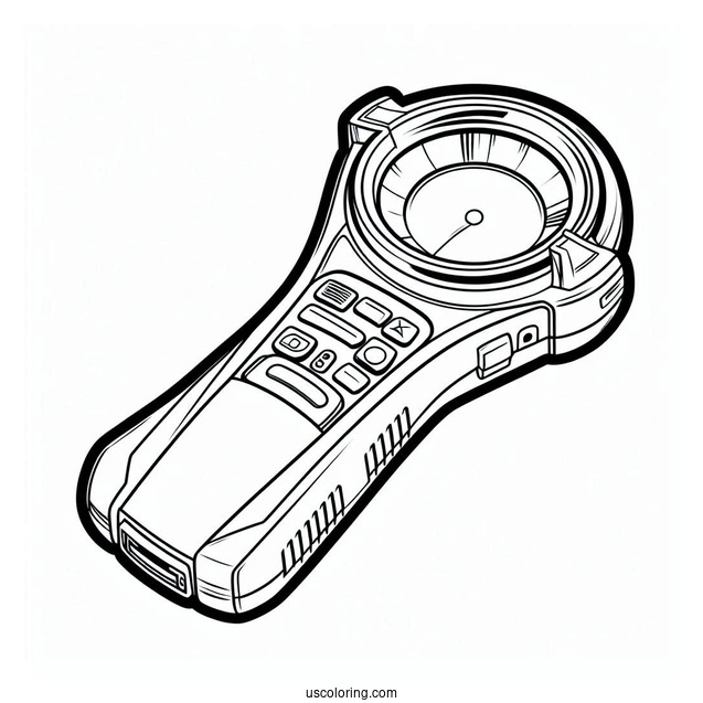 Easy Star Trek Coloring Page Of Tricorder For Kids