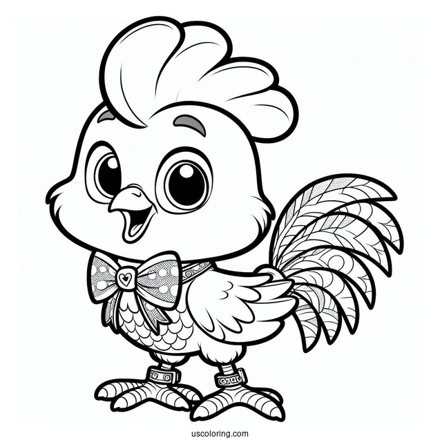 Ace Cluck From Chicken Little To Color