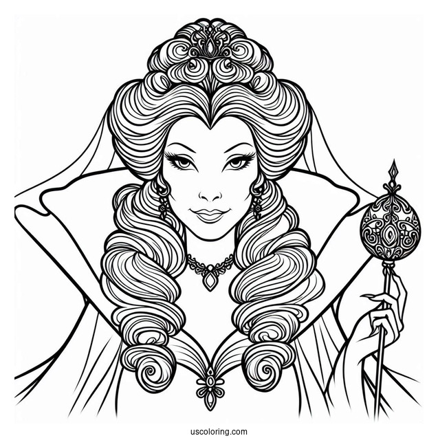 Lady Tremaine (Wicked Stepmother) From Cinderella To Color