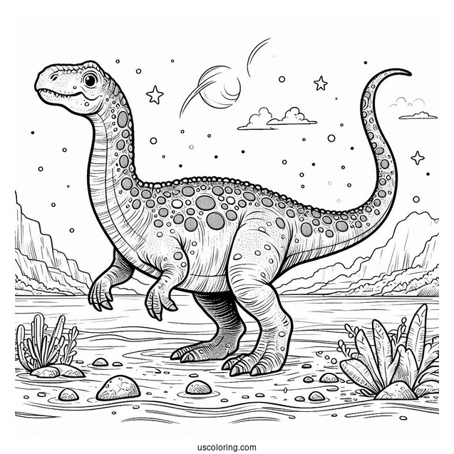 Basilosaurus Dinosaur On The Sea Floor