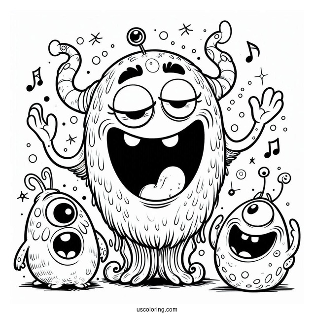 Easy My Singing Monsters Ghazt Coloring Sheet For Kids