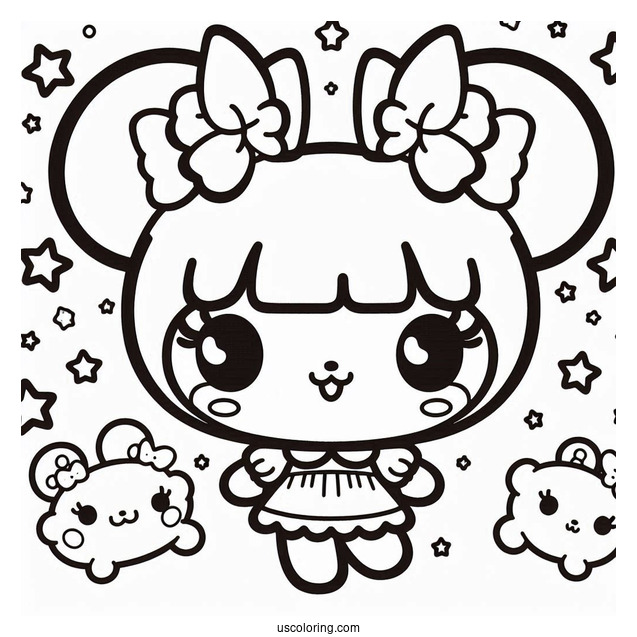 Sanrio Coloring Pages Of Kiki And Lala Little Twin Stars
