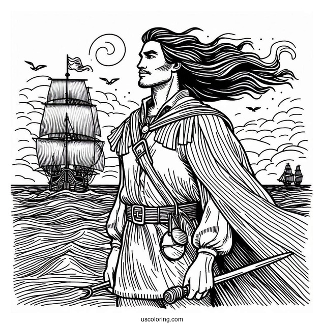 Simple Outline Of John Smith On Port