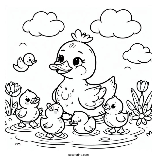 Storytime with Mama Duck and Baby Ducks