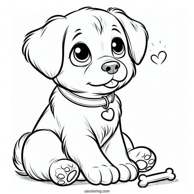 Puppy Thinking About Treats