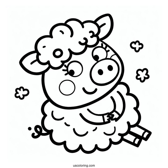 Coloring Page Of Peppa Pig Suzy For Kids