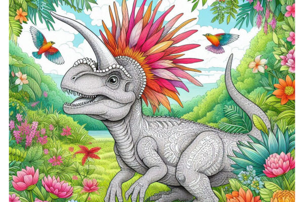 Parasaurolophus Coloring Pages Featured Image