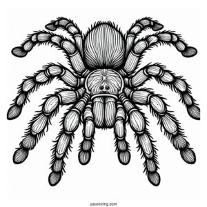 Mexican Tarantula Coloring Page