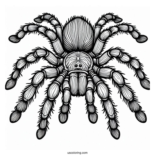Mexican Tarantula Coloring Page