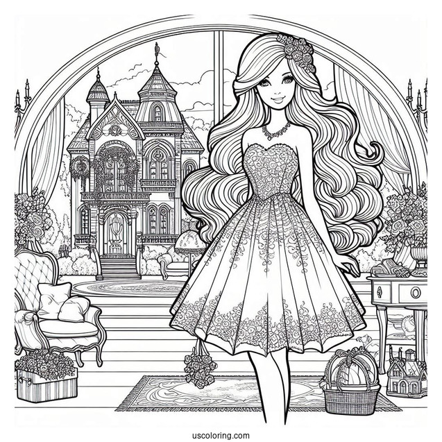 Barbie At The Dream House Mansion