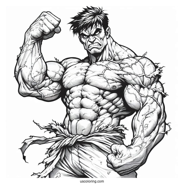 Angry Hulk Detailed For Adults