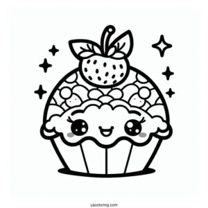 Happy Fifi Fruit Tart Shopkins Coloring In