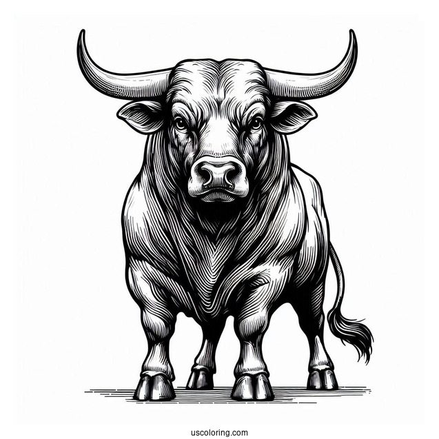 Front View Of Big Bull