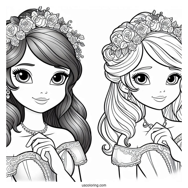 Princess Coloring Page Of Teenage Sofia The First