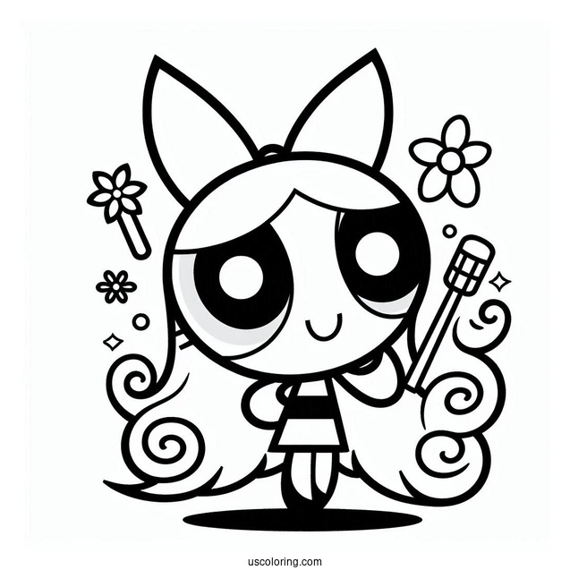 Bliss Character From Powerpuff Girls To Color