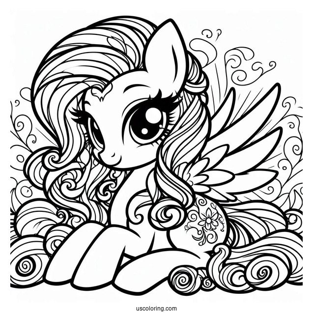 Coloring Sheet of Equestria Girls Principal Celestria