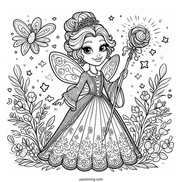 Fairy Godmother From Shrek To Color