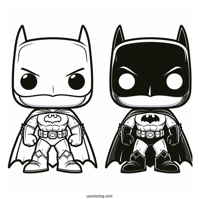 Funko Pop Batman Coloring Page