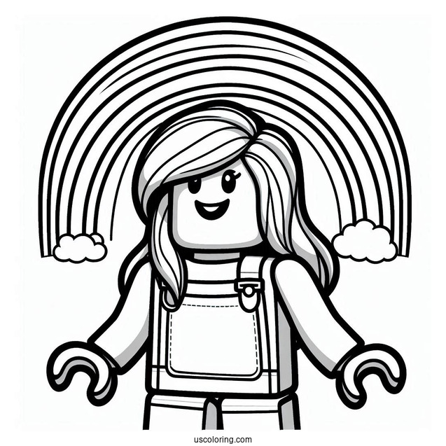 Coloring Page Of Roblox Rainbow Friends