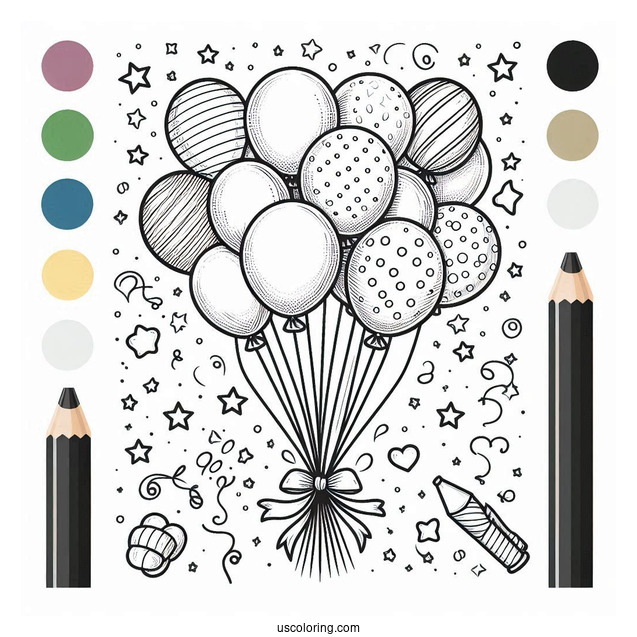 Bunch Of Party Balloons