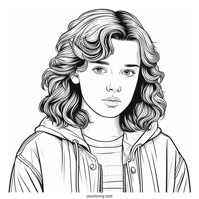 Nancy Wheeler Coloring Page