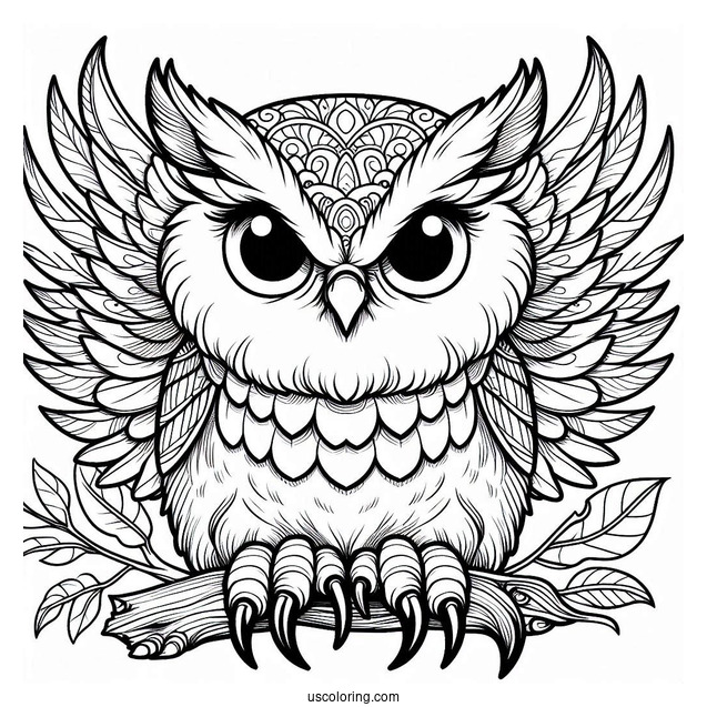 Plump Looking Own With Sharp Claws