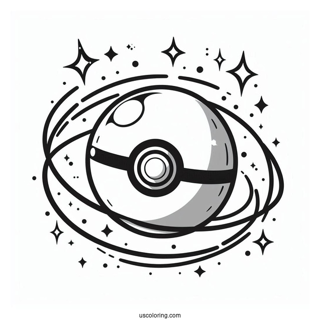 Master Pokéball Coloring Page
