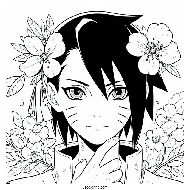 Sasuke Coloring Page With Sakura And Sarada In Boruto