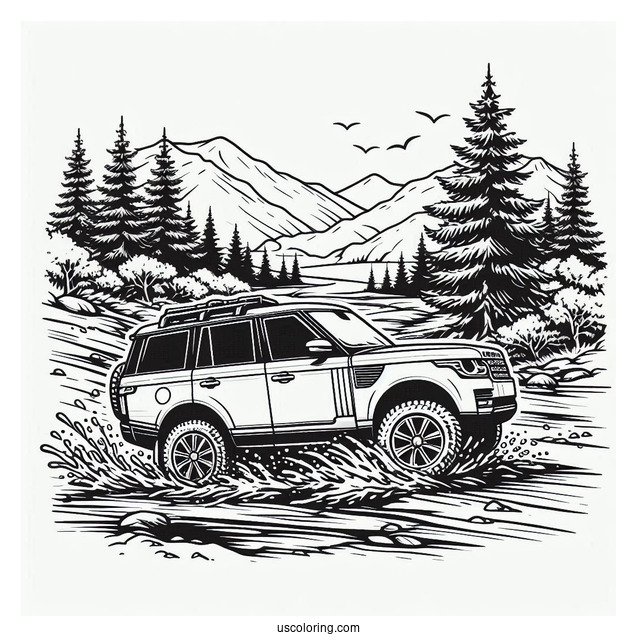 Land Rover Going Off Road