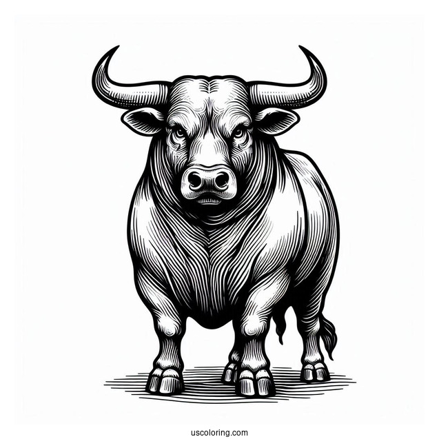 Front View Of Big Bull