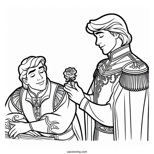 Coloring Page Of Prince Phillip From Sleeping Beauty