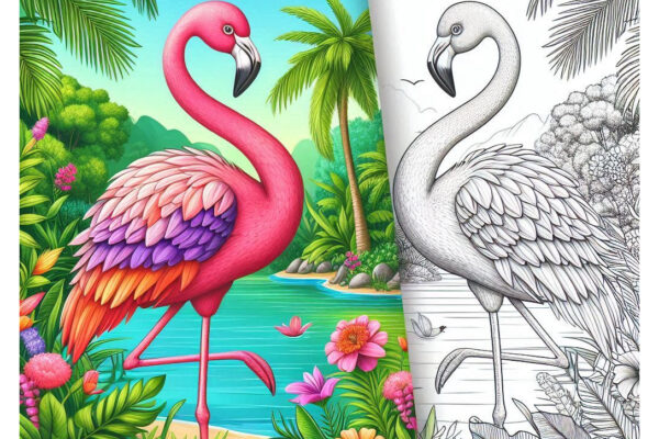Flamingo Coloring Pages Featured Image