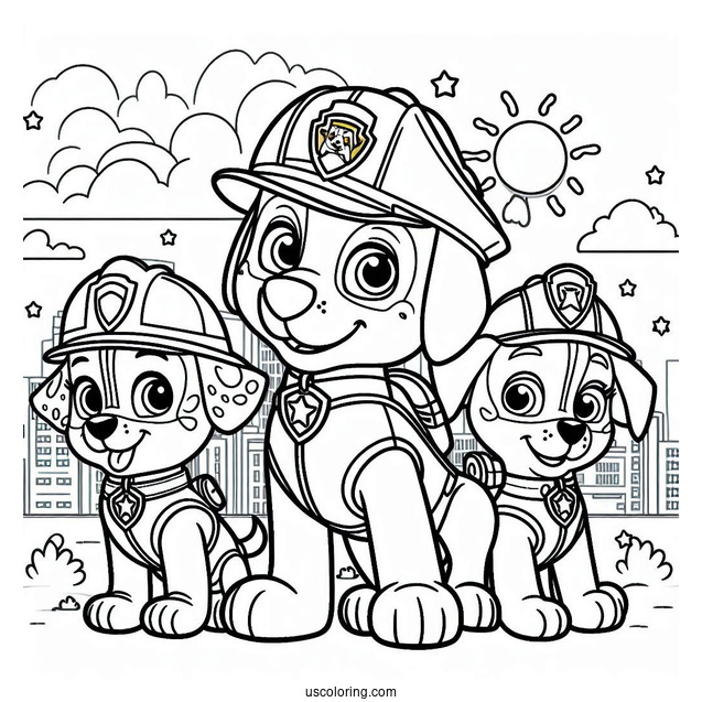 Paw Patrol Friends Coloring Sheet(1)
