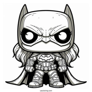 Cute Funko Pop Coloring Sheet