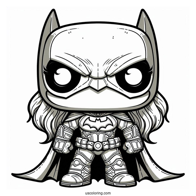 Cute Funko Pop Coloring Sheet