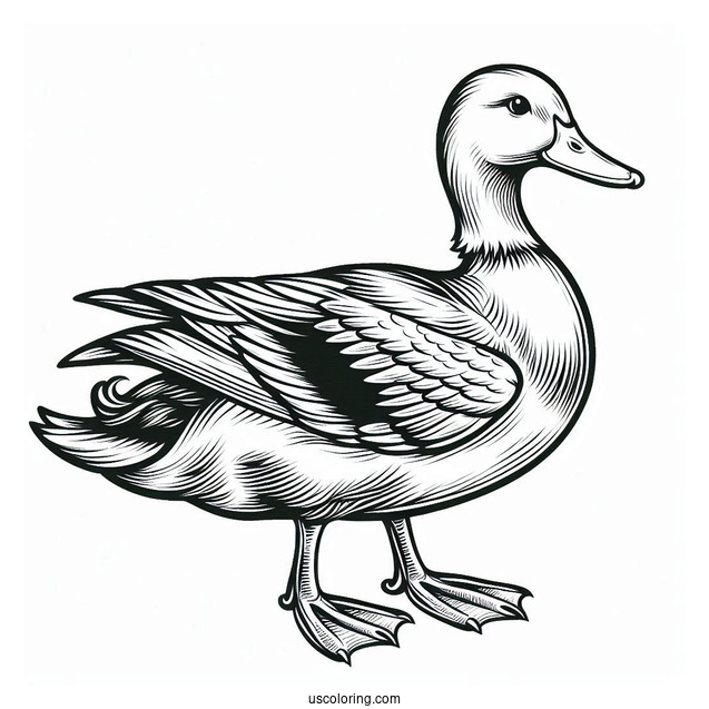 Mallard Duck Coloring Page