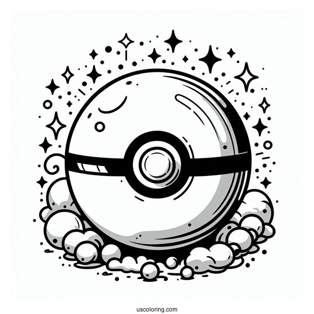 Normal Pokéball Coloring Page With Ultra Ball And Great Ball